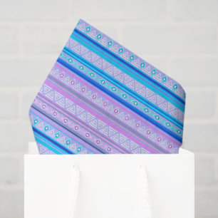 geometric ethnic tribal pattern of American Indian Tissue Paper