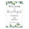 Geometric Eucalyptus Foliage Wedding Welcome