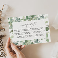 Geometric Eucalyptus Wedding Recipe Request