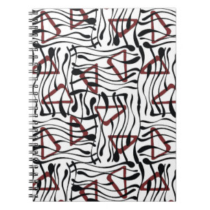Geometric Fabric: Artistic Pattern Design. Notebook