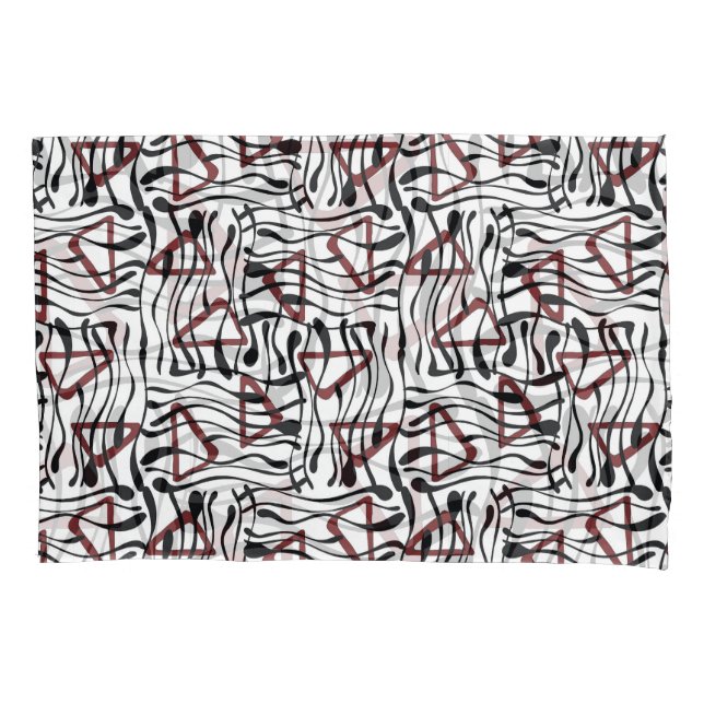 Geometric Fabric: Artistic Pattern Design. Pillowcase (Front)