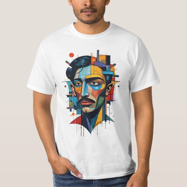 Geometric face design T-Shirt (Front)