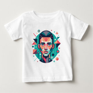Geometric Face Portrait Baby T-Shirt
