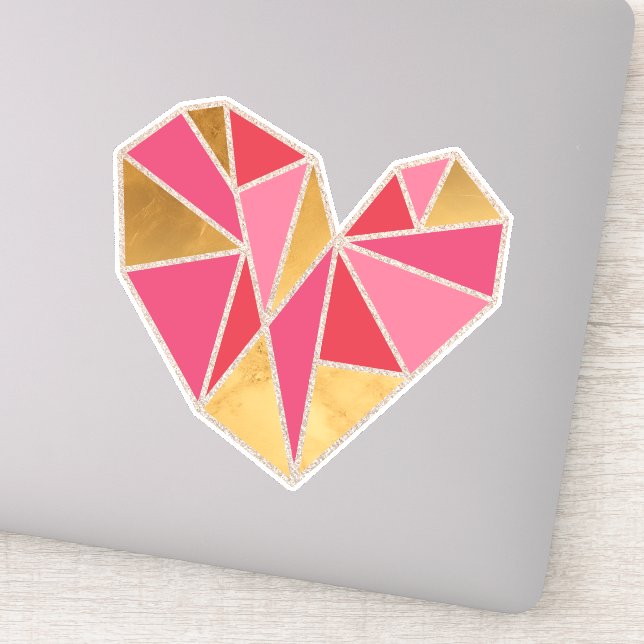 Geometric faceted heart (Detail)