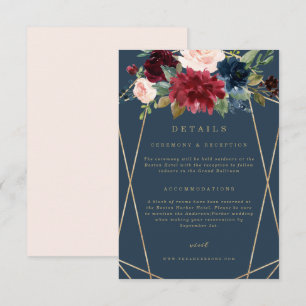 Geometric Fall Elegance Details Card