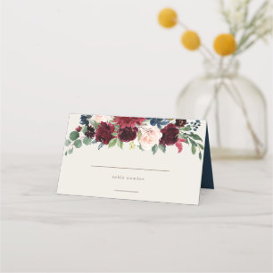 Geometric Fall Elegance Place Card