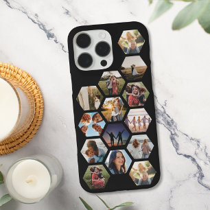 Geometric Family Photo Collage iPhone 16 Pro Max Case