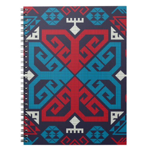 Geometric fashion classic cute-trendy colourful notebook (Front)