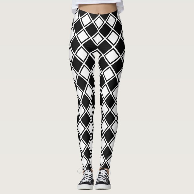 geometric fashion leggings (Front)