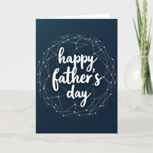 Geometric Fathers Day Wish Card