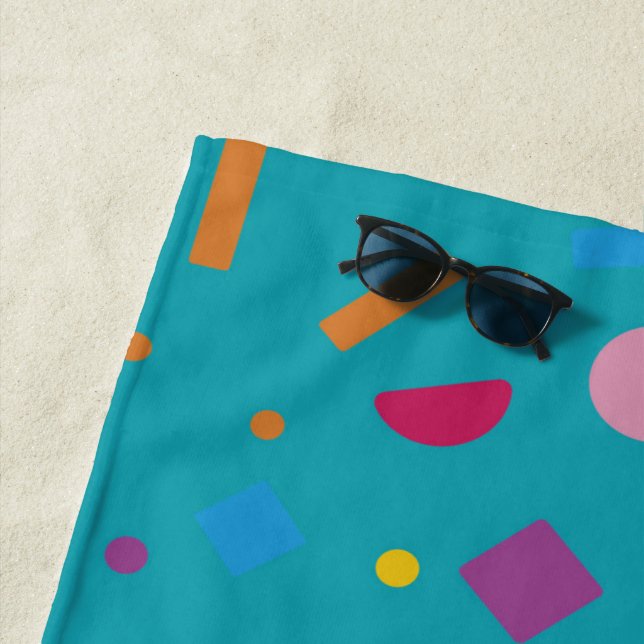 Geometric Figure Creation 1 Beach Towel (In Situ)