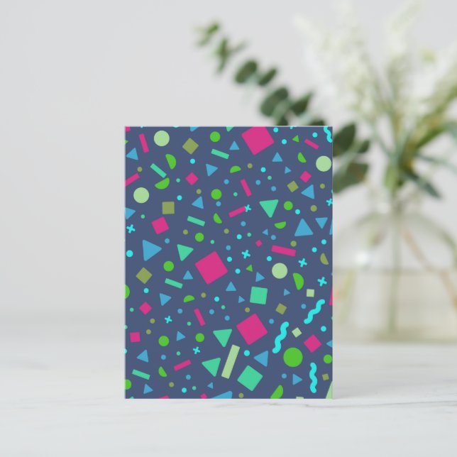 Geometric Figure Creation 5 Holiday Postcard (Standing Front)
