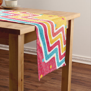 Geometric Figure Creation Medium Table Runner