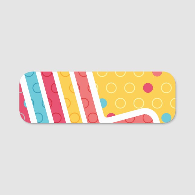 Geometric Figure Creation Name Tag (Front)
