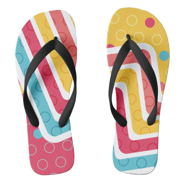 Geometric Figure Creation Thongs (Footbed)