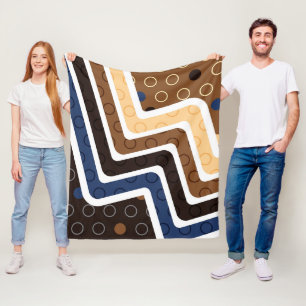 Geometric Figures 2 Fleece Blanket