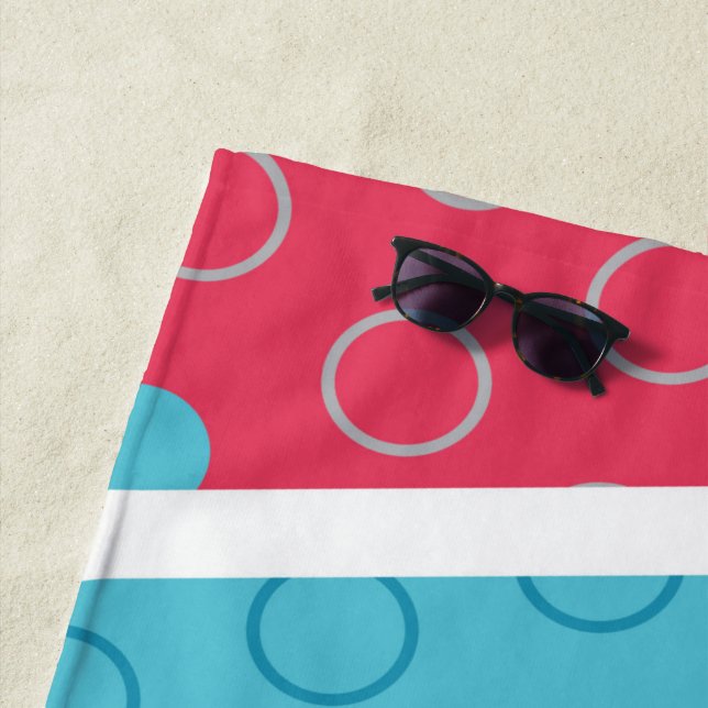 Geometric Figures 4 Beach Towel (In Situ)