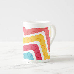 Geometric Figures 4 Bone China Mug