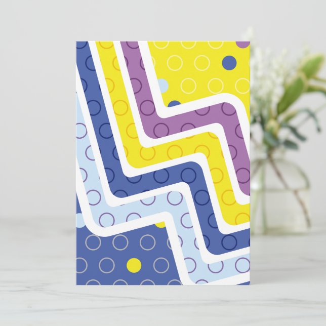 Geometric Figures 5 Thank You Card (Standing Front)