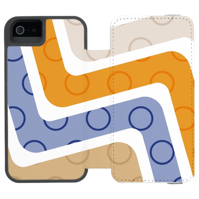 Geometric Figures 6 Incipio iPhone Wallet Case (Folio Open)