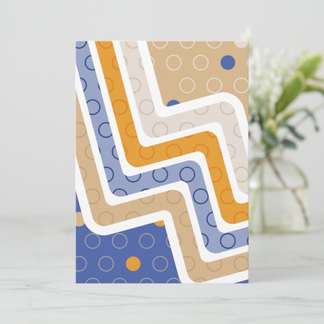 Geometric Figures 6 Thank You Card (Standing Front)