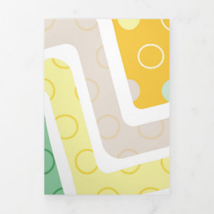 Geometric Figures 7 Tri-Fold Holiday Card