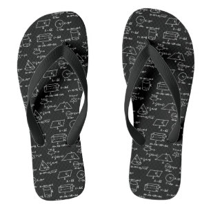 Geometric Figures and Math Equations Thongs