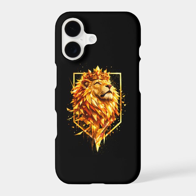 Geometric Fire Lion Crown (Back)
