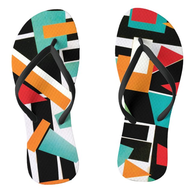 Geometric Flip Flops (Footbed)