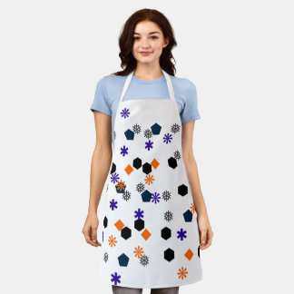 Geometric Floral Apron