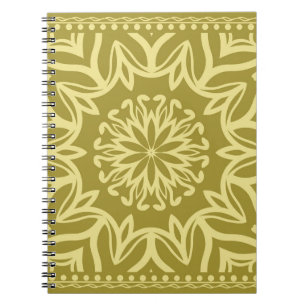 Geometric floral background. Tribal ethnic ornate Notebook