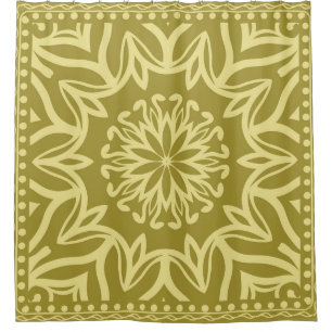 Geometric floral background. Tribal ethnic ornate Shower Curtain