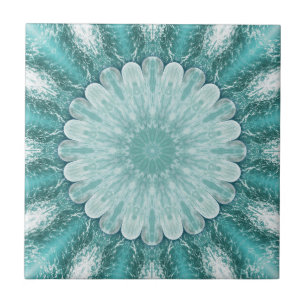 Geometric Floral Beach Star Bathroom Tile