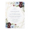 geometric floral burgundy dusty blue wedding