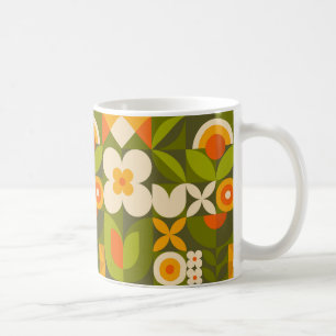 Geometric Floral Coffee Mug