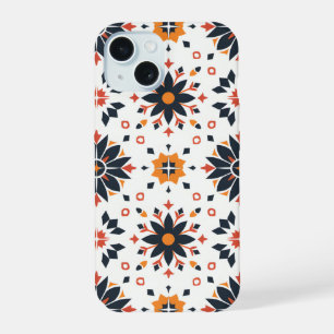 Geometric Floral Harmony iPhone 15 Case