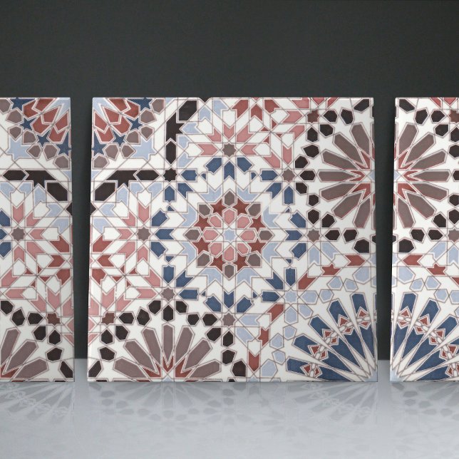 Geometric Floral Moroccan Tile Home Decor Accent (Creator Uploaded)