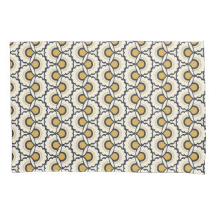Geometric Floral Pattern Pillowcase