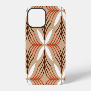 Geometric floral pattern: vintage artistic design iPhone 12 case
