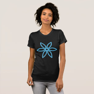 Geometric Flower 02 - Sky Blue T-Shirt