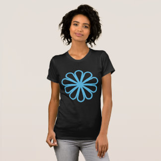 Geometric Flower 07 - Sky Blue T-Shirt