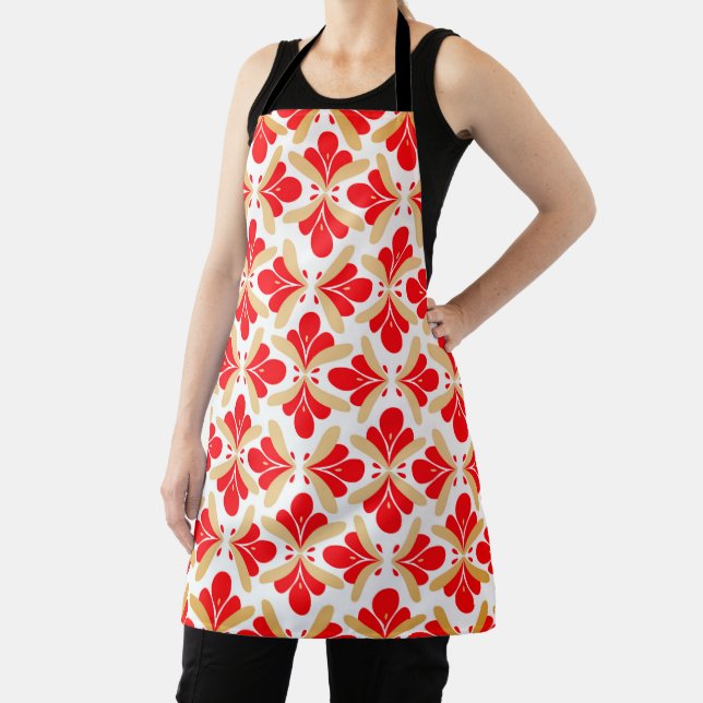 Geometric Flower Apron (Insitu)