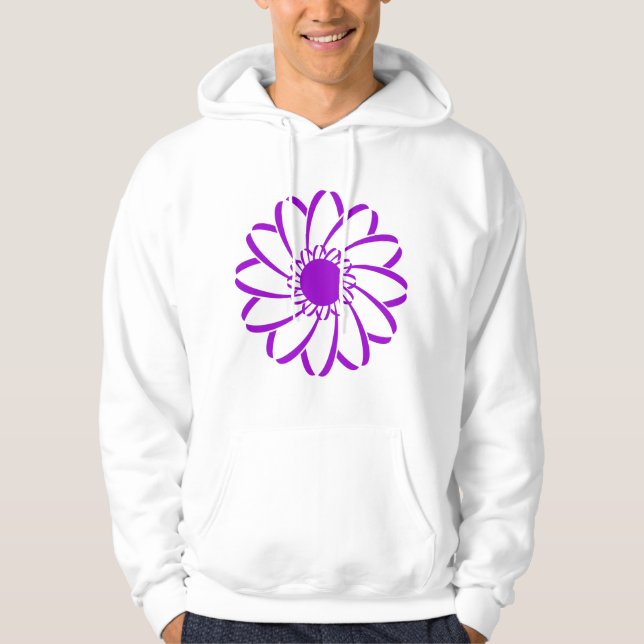 Geometric Flower Hoodie (Front)