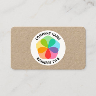 Geometric Flower - Kraft Card