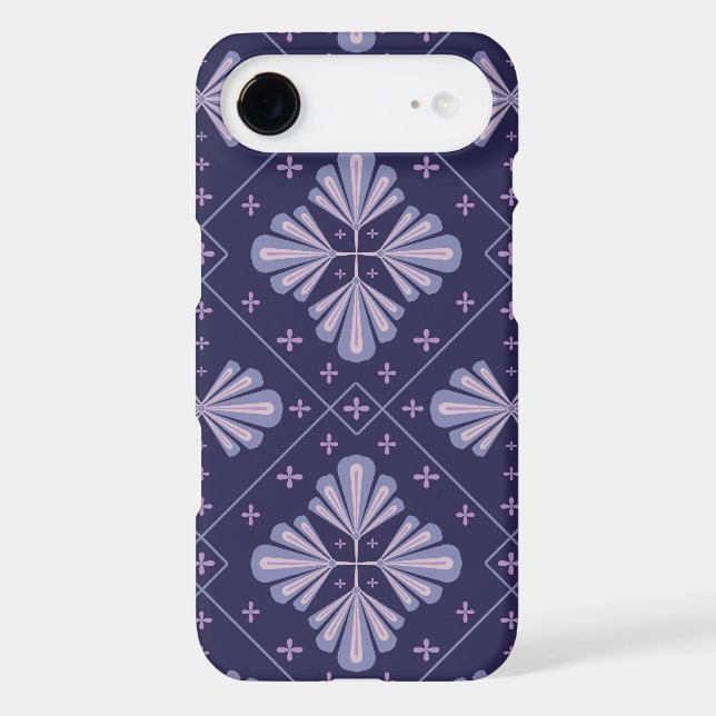 Geometric Flower Petals Abstract Repeat Pattern (Back)
