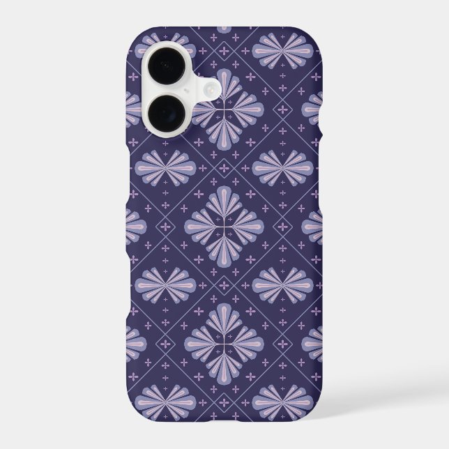 Geometric Flower Petals Abstract Repeat Pattern (Back)