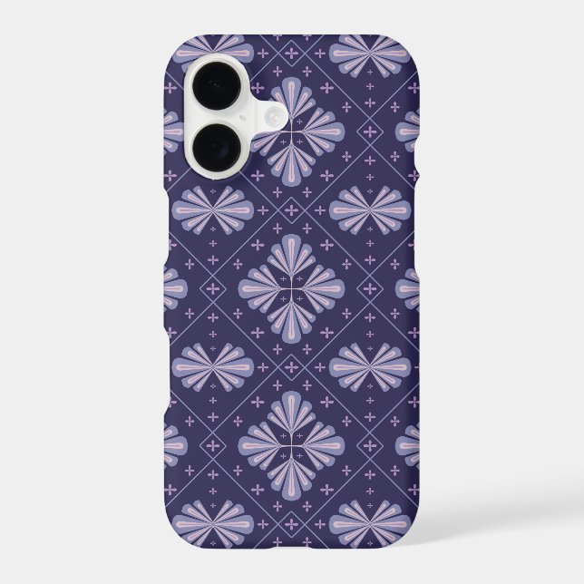 Geometric Flower Petals Abstract Repeat Pattern (Back)