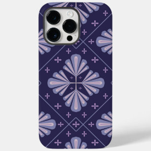 Geometric Flower Petals Abstract Repeat Pattern Case-Mate iPhone 14 Pro Max Case