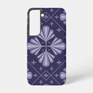Geometric Flower Petals Abstract Repeat Pattern Samsung Galaxy Case