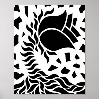 Geometric Flower Poster